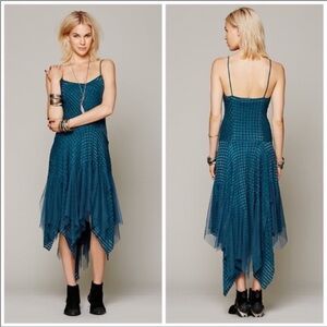 FP Movement by Free People Asymmetrical Teal Dress